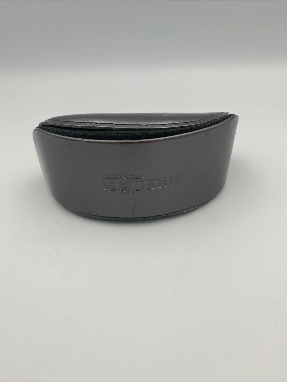 Alexander McQueen Black Leather Eyewear Case